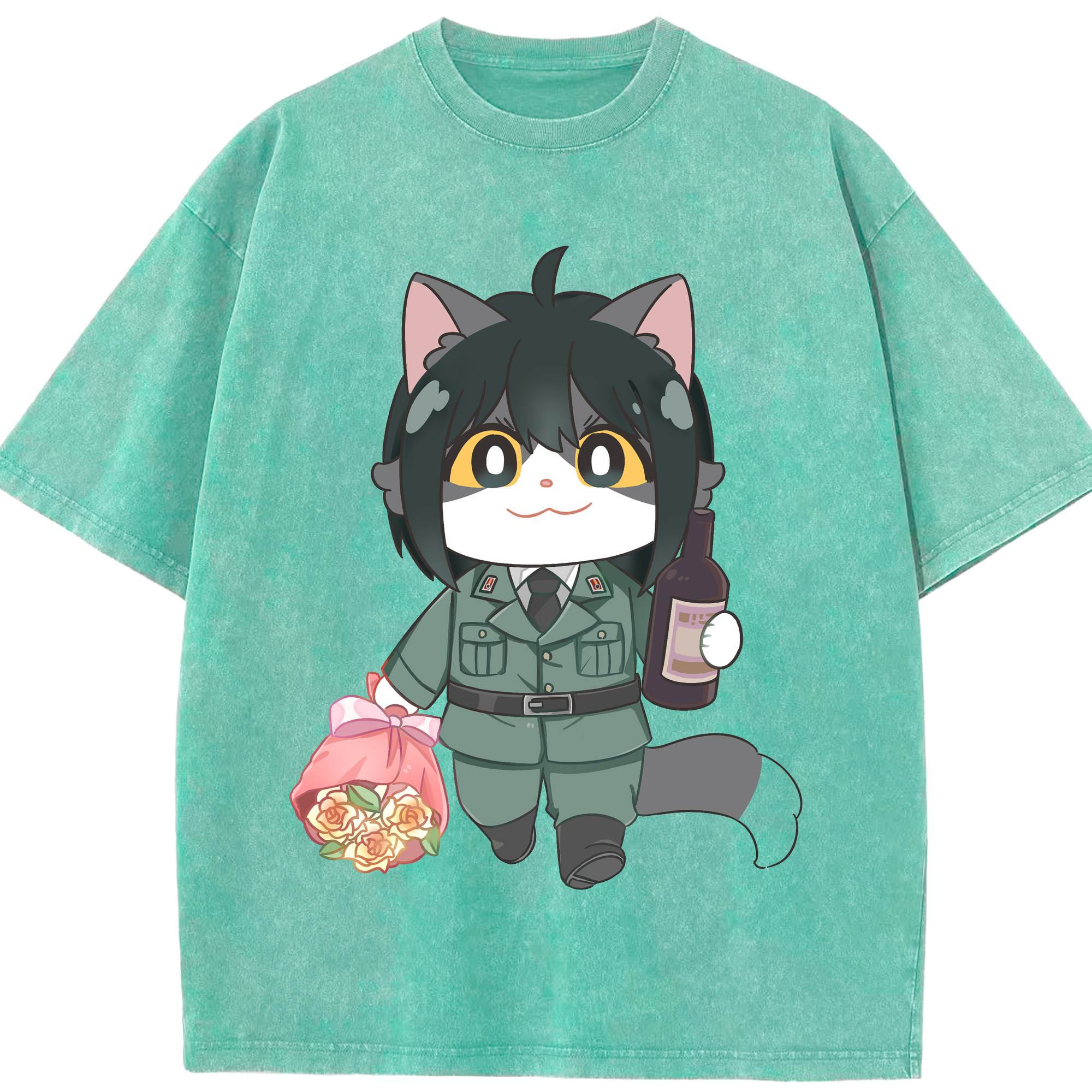 （画像用） SPY×FAMILY间谍家家酒 綿100% ヴィンテージ風 半袖Tシャツ（フロントプリント）